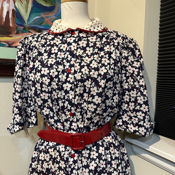 Vintage 1960s Model's Coat in Red, White and Blue - New w/ Tags - So Cute. - Picture 2 of 16